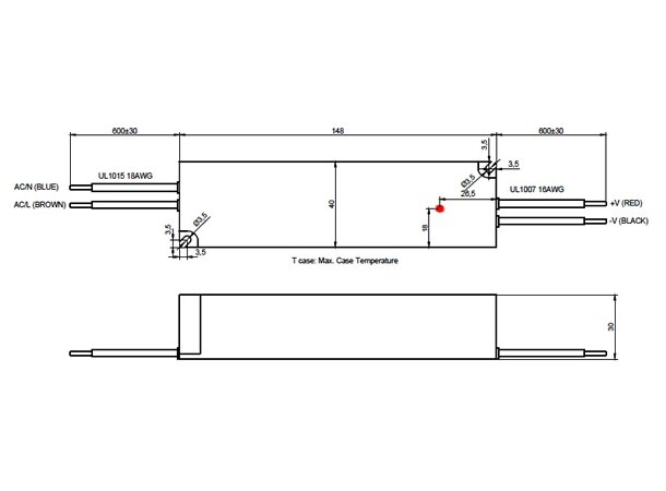 InventDesign Meanwell PSU 24V 36W 24V 36W - IP67 